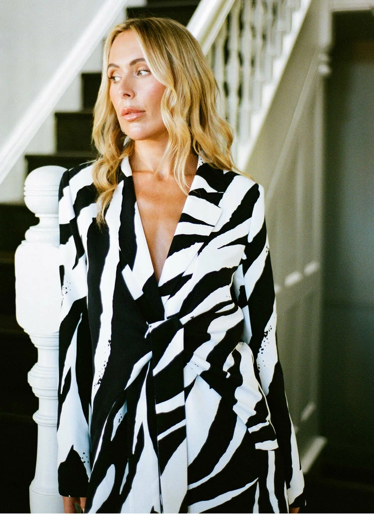 4th & Reckless 4th & Reckless - Karim Blazer - Zebra 4 4th & Reckless 4th & Reckless - Karim Blazer - Zebra - Image 2