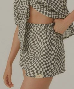 Vacancy Supply - Turbocharge Organic Linen Shorts - Charcoal - White -Outerwear Shop 01175f511e844e5b9a2ac4312431471e 1024x1024