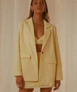 Peppermayo Exclusive - Italian Cities Blazer - Butter