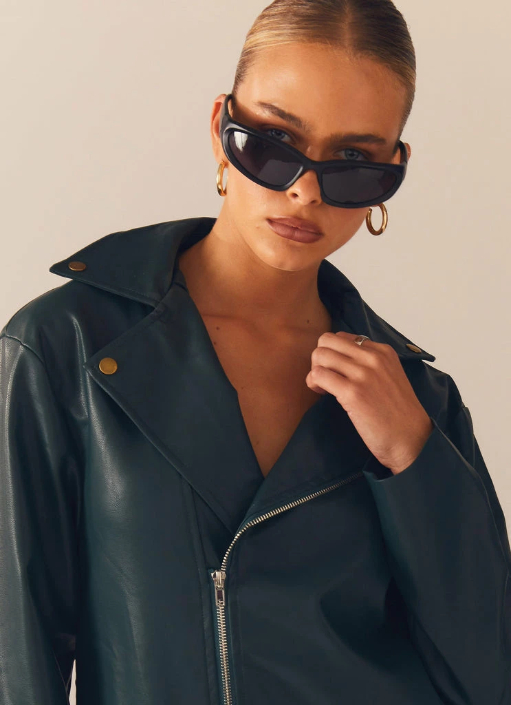 Peppermayo Exclusive - In My Natural Element PU Jacket - Dark Forest 6 Peppermayo Exclusive - In My Natural Element PU Jacket - Dark Forest - Image 5