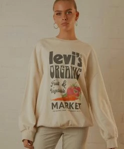 Levi's Levi's - Graphic Prism Crew - Undyed Greige -Outerwear Shop 06f073ec591a419dad43511796b778da 1024x1024