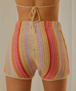 Peppermayo Exclusive - Sunburst Crochet Shorts - Pink Stripe -Outerwear Shop 0e32070d0c134995a362bf7e16960c4c 1024x1024