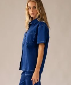 Peppermayo Exclusive - Painters Shirt Top - Blueprint 11 Peppermayo Exclusive - Painters Shirt Top - Blueprint -Outerwear Shop 1719f87ce07d49ed8e8d0cc59a4951f4 1024x1024