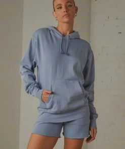 Champion - Vintage Dye Boyfriend Hoodie - Wildflower Blue
