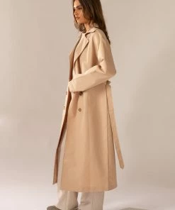 Peppermayo Exclusive - Hide And Chic Longline Trench Coat - Tan -Outerwear Shop 22cd734c9afd4e608ad43f5b549911cc 1024x1024
