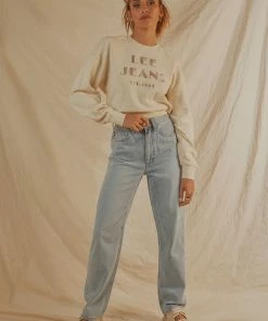 Lee - Power Crew Sweat - Ecru -Outerwear Shop 232e12986c984bdcb2175e7b70e65175 1024x1024