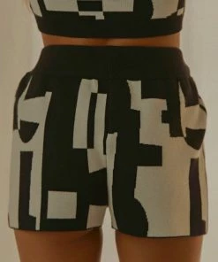 Peppermayo Exclusive - Remix It Knit Short - Black And White Geo -Outerwear Shop 271408cc6e7e464f939860f14d16bd1c 1024x1024