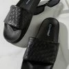 Superga - 1908 Slides Woven Leather - 005 Black