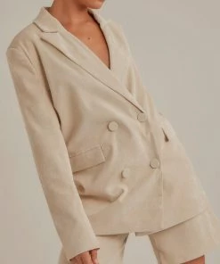 4th & Reckless 4th & Reckless - Anderson Blazer - Cream Cord