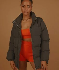 Nude Lucy - Topher Longline Puffer - Coal