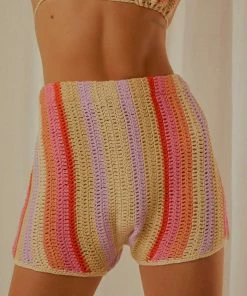Peppermayo Exclusive - Sunburst Crochet Shorts - Pink Stripe -Outerwear Shop 41d035739a244deabf69eb238a4c864b 1024x1024