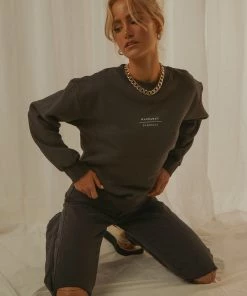 Nude Lucy - Nude Classics Slogan Sweat - Coal -Outerwear Shop 42b662f9851b4135aafefcff046d510f 1024x1024