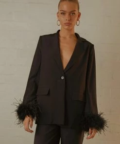Peppermayo Exclusive - Shake It Off Feather Blazer - Night -Outerwear Shop 43f33e55f04840248d1ca0330c00cfe3 1024x1024
