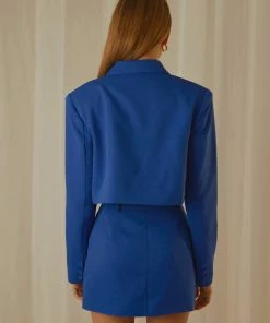 Peppermayo Exclusive - Mariah Cropped Blazer - Cobalt -Outerwear Shop 494794a43b3b4a6b81badf7812599380 1024x1024