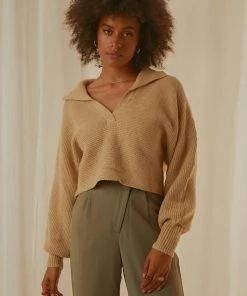 Peppermayo - All I Know Knit Sweater - Beige -Outerwear Shop 4f40359c42bb45e8a3609310791681f5 1024x1024