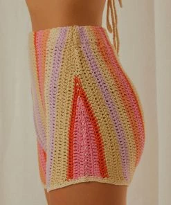 Peppermayo Exclusive - Sunburst Crochet Shorts - Pink Stripe -Outerwear Shop 52c18e8fb07f4a079651397f25c89ce7 1024x1024