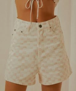Cools Club - Jean Short - Pink Checker -Outerwear Shop 54516c0be4da48d3bed08f3e93b2b26c 1024x1024