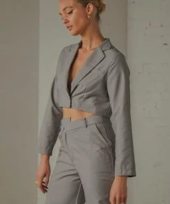 Peppermayo Exclusive - L.A Loving Cropped Blazer - Slate -Outerwear Shop 5b28bc76e5a54af3ae68279ba92526ce 1024x1024