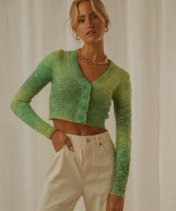 Peppermayo - Belmont Cropped Cardigan - Green -Outerwear Shop 5c357b3cc202482ba19828039a991339 1024x1024