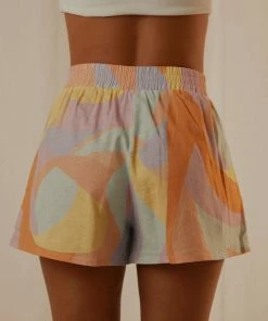 Peppermayo Exclusive - Raffi Linen Shorts - Pastel Wave -Outerwear Shop 5df47c0bf9f04fab991257b97baf5fc6 1024x1024