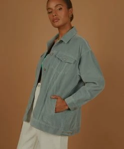 Nude Lucy - Binx Longline Cord Jacket - Marine -Outerwear Shop 63ff6ce97e6d46e1963f8f2535cee7ee 1024x1024