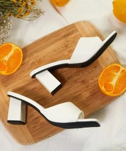 Cult Avenue - Dixie Mule Heel - White -Outerwear Shop 6813e890f0e1406aadaf80405409a762 1024x1024