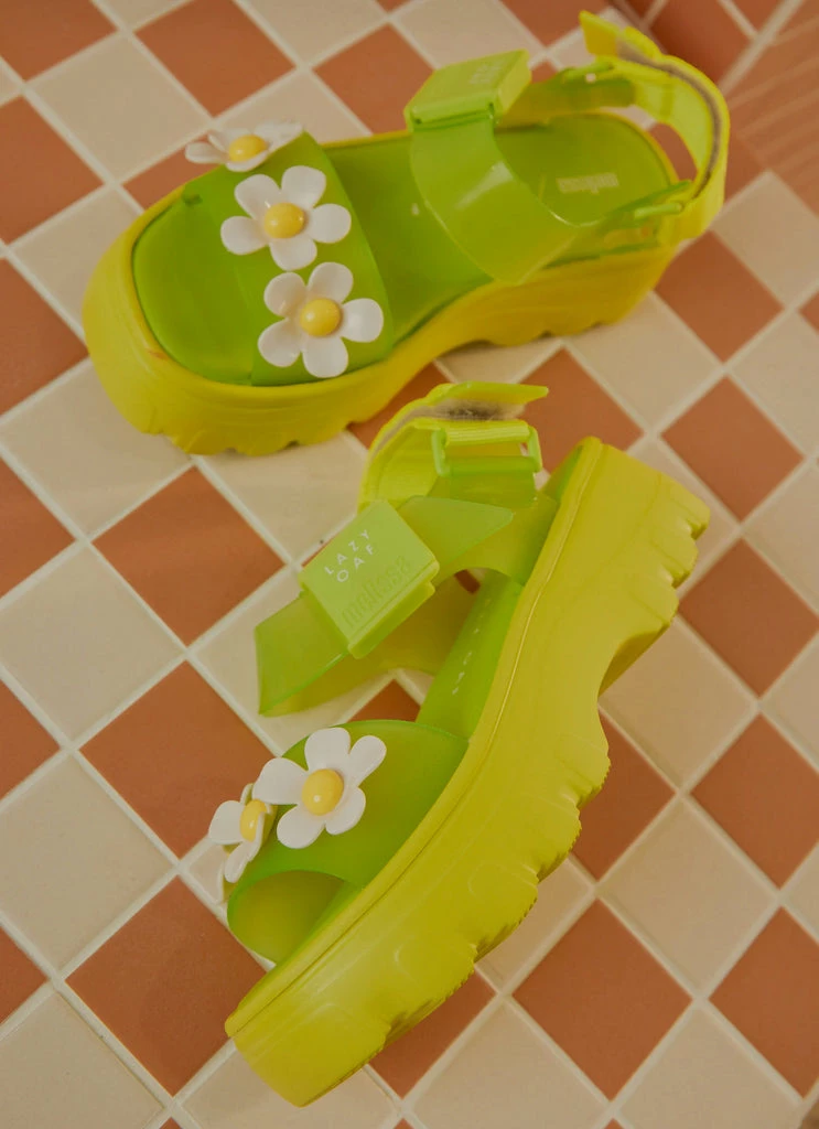 Melissa X Lazy Oaf - Melissa X Lazy Oaf Green Kick Off Sandal - Green 6 Melissa X Lazy Oaf - Melissa X Lazy Oaf Green Kick Off Sandal - Green - Image 4