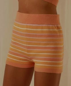 Peppermayo Exclusive - Rhodes Knit Shorts - Peach Multi Stripe -Outerwear Shop 73ebd61a85a04712afa102f702379a48 1024x1024