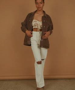 Nude Lucy - Binx Longline Cord Jacket - Smoke -Outerwear Shop 812d378f628c4f37a7c8d08c59fe4e39 1024x1024