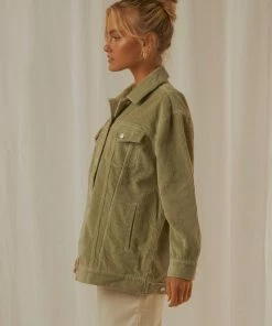 Nude Lucy - Binx Longline Cord Jacket - Washed Sage -Outerwear Shop 82a03c4174ff4cf2b5cc0bab1b576fd7 1024x1024