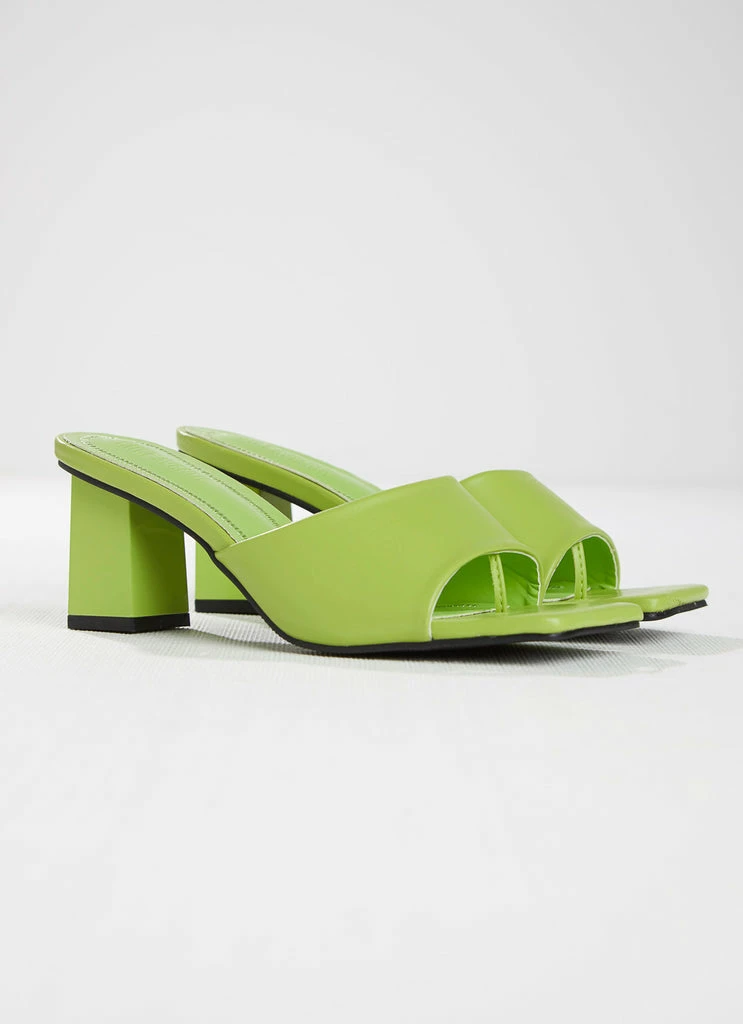 Cult Avenue - Dixie Mule Heel - Lime Green 8 Cult Avenue - Dixie Mule Heel - Lime Green - Image 6
