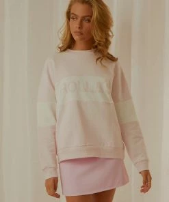 Rolla's Rolla's - Split Logo Sweater - Pink -Outerwear Shop 86f84805715e4762b6a63689fd5ded25 1024x1024