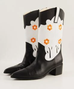 Cult Avenue - Shania Cowboy Boots - White