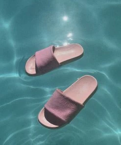 Vacancy Supply - Roadside Terry Slides - Baby Pink