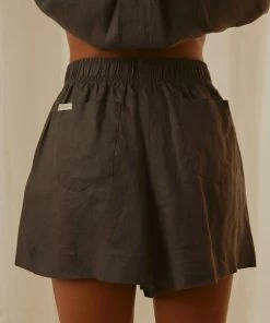 Nude Lucy - Nude Linen Lounge Short - Coal -Outerwear Shop 91058a6fea994d2eba6e430a5f7d609d 1024x1024