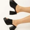 Cult Avenue - Saint Jean Platform Mule Heel - Black