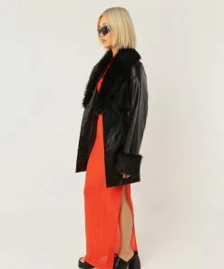 Peppermayo Exclusive - Cassie PU Jacket - Black -Outerwear Shop BadHabits Reshoots 26 1024x1024