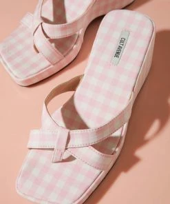 Cult Avenue - Bettina Mule - Bubblegum Gingham 11 Cult Avenue - Bettina Mule - Bubblegum Gingham -Outerwear Shop Bettina Mule 5 1024x1024