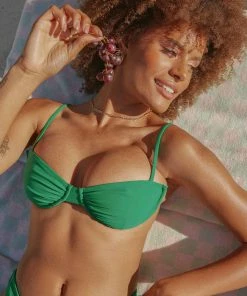 Peppermayo Exclusive - Miami Skies Balconette Bikini Top - Jade Green -Outerwear Shop Isle Escape Ecom Crops 74 1024x1024