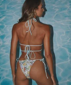 VDM The Label - Ziggy Reversible Bikini Bottoms - Vanilla Skyrockets And Blue Gingham -Outerwear Shop Peppermayo Dom 14.12.21 P1 60 1024x1024