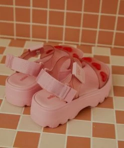 Melissa X Lazy Oaf - Melissa X Lazy Oaf Pink Kick Off Sandal - Pink -Outerwear Shop Peppermayo Elise 15.3.22 P5 37 1024x1024
