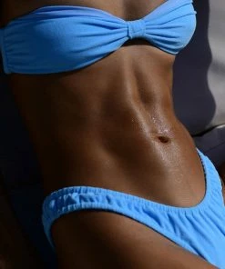 VDM The Label - Billie Bandeau Top - Sky Towelling And Matte Sky -Outerwear Shop Peppermayo VDM 12.5.22 P1 2 1024x1024