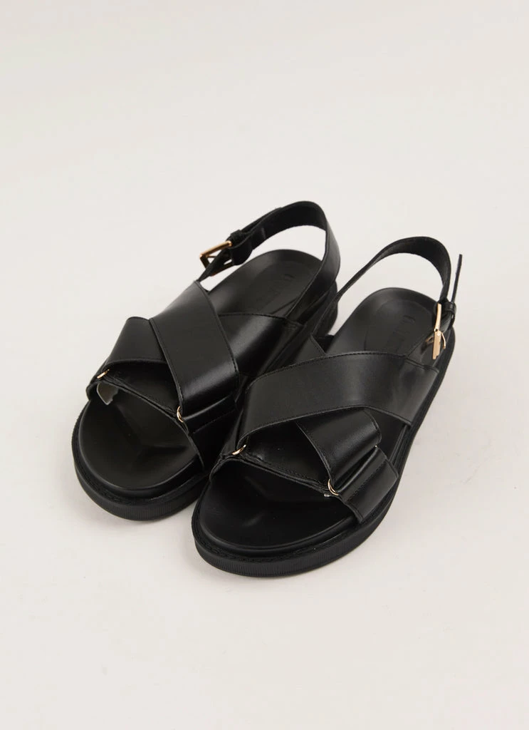 Cult Avenue - Maldives Cross Sandal - Black 3 Cult Avenue - Maldives Cross Sandal - Black