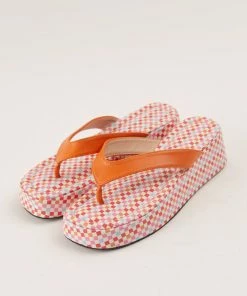 Cult Avenue - Minelli Sandals - Multi Micro Check -Outerwear Shop Shoes Reshoot 2 3 1024x1024