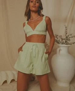 Peppermayo Exclusive - Raffi Linen Shorts - Sage -Outerwear Shop a0a3456e1c334e6d9231dc7ed5e0cdc7 1024x1024