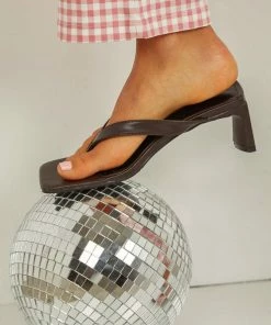 Cult Avenue - Cool Girl Summer Heels - Choc Brown