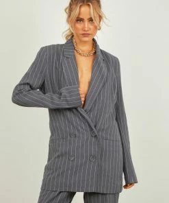 Nude Lucy - Finley Pinstripe Blazer - Navy Pinstripe -Outerwear Shop a7472bdde1b646918ad2874cab076402 1024x1024