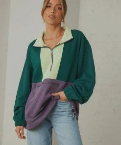 Levi's Levi's - 1/4 Zip Pop Over Jacket - Logan Berry