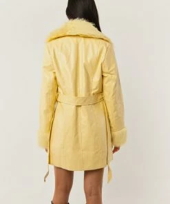 Peppermayo Exclusive - Songs Of Sunshine PU Coat - Sunshine Yellow -Outerwear Shop a985b01a0f404130870fdeef816b4223 1024x1024