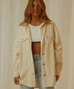 Nude Lucy - Paige Corduroy Shacket - Nutmeg